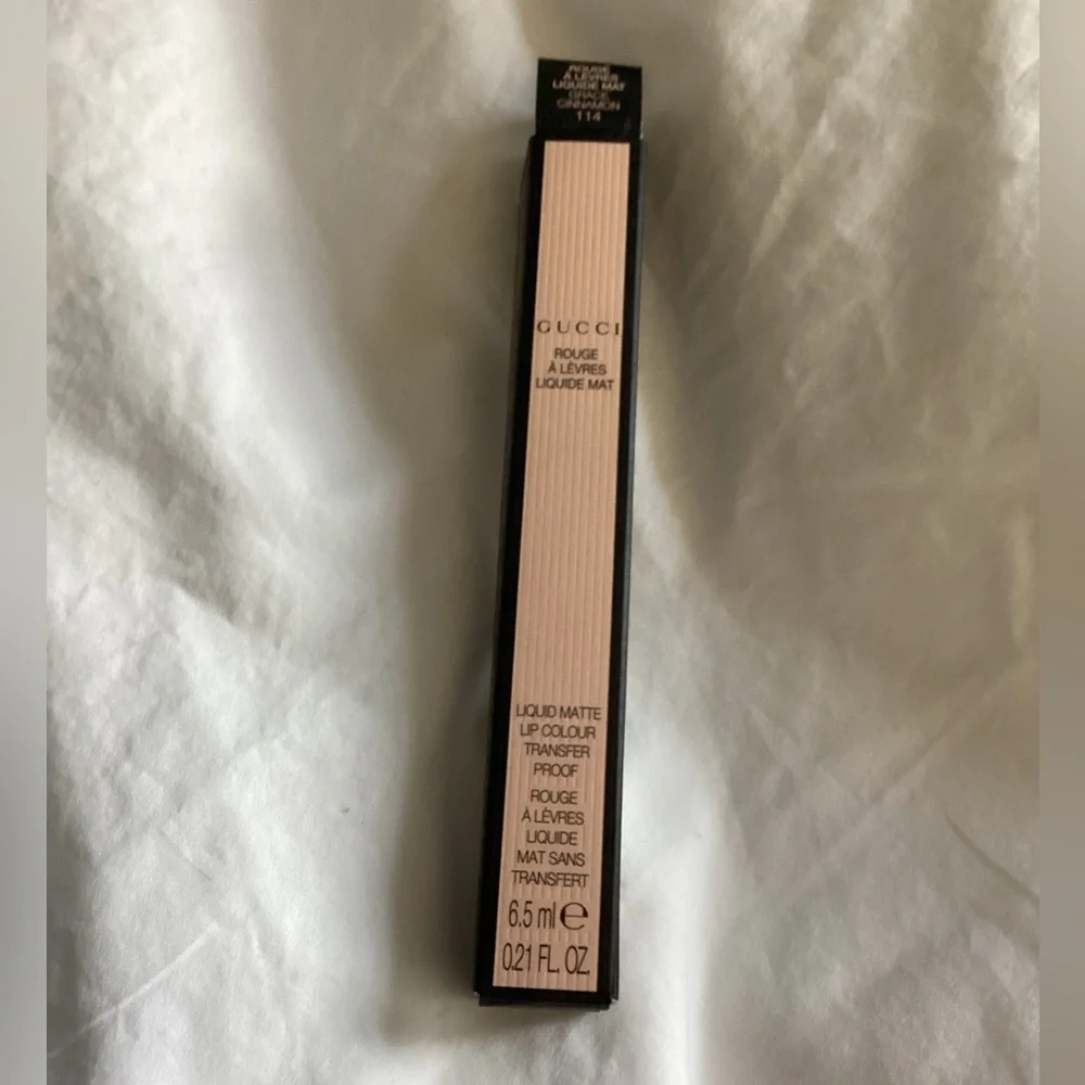 Gucci Rouge À Lèvres Liquid Matte Lipstick, Color Grace Cinnamon, NWT_4